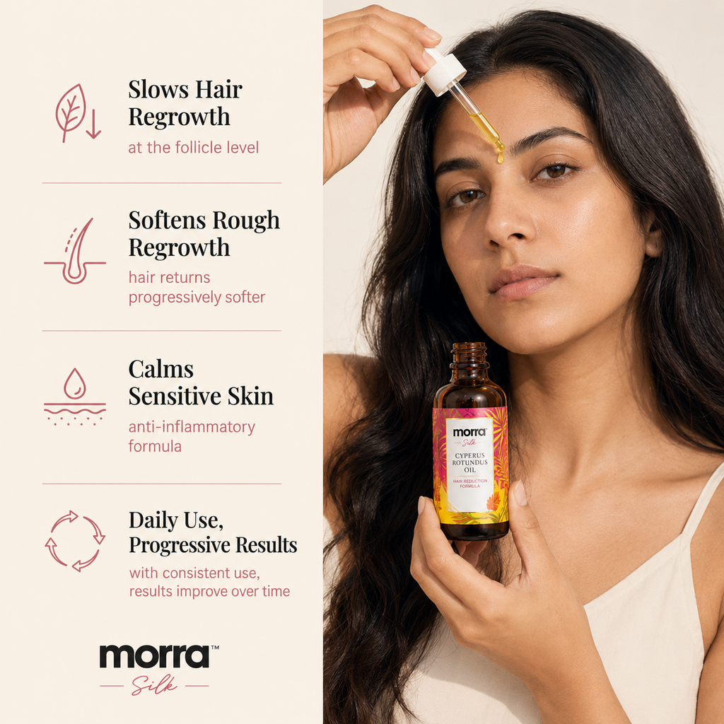 Morra Silk — Cyperus Rotundus Smoothing Body Oil