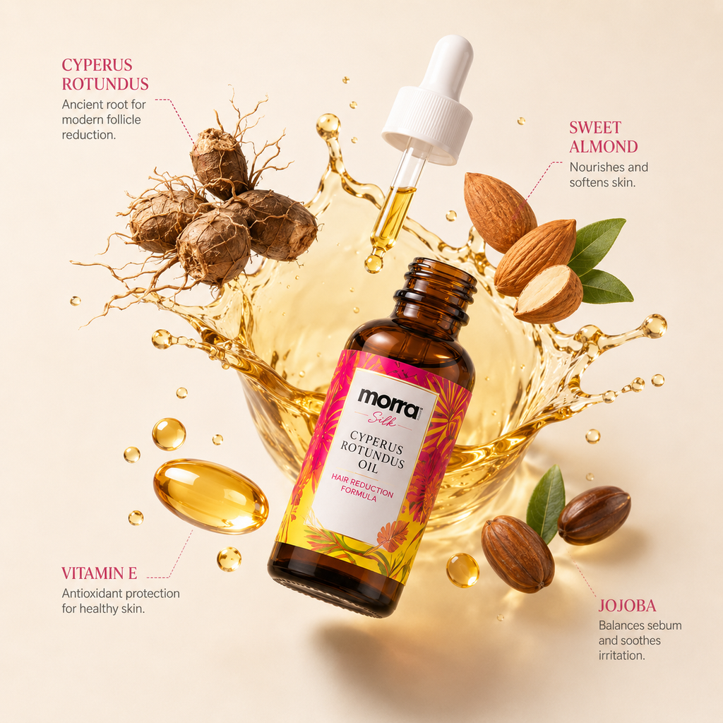 Morra Silk — Cyperus Rotundus Smoothing Body Oil